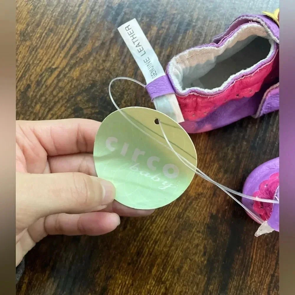 Circo Baby Soft Sole Leather Baby Girl Slip Shoes